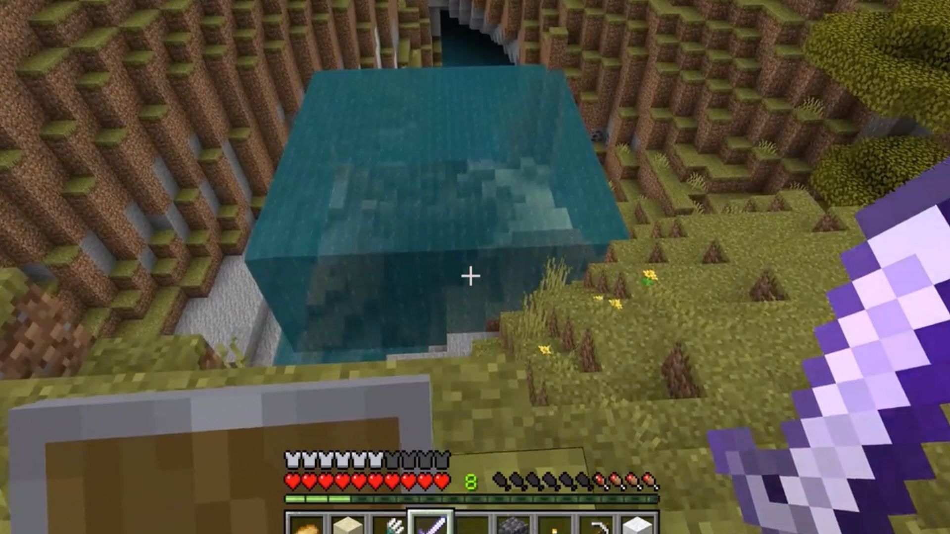 Minecraft water cube bug