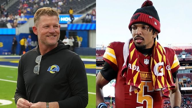 Rams GM Les Snead has 3-word reaction to clinching playoff berth following Commanders' SNF win