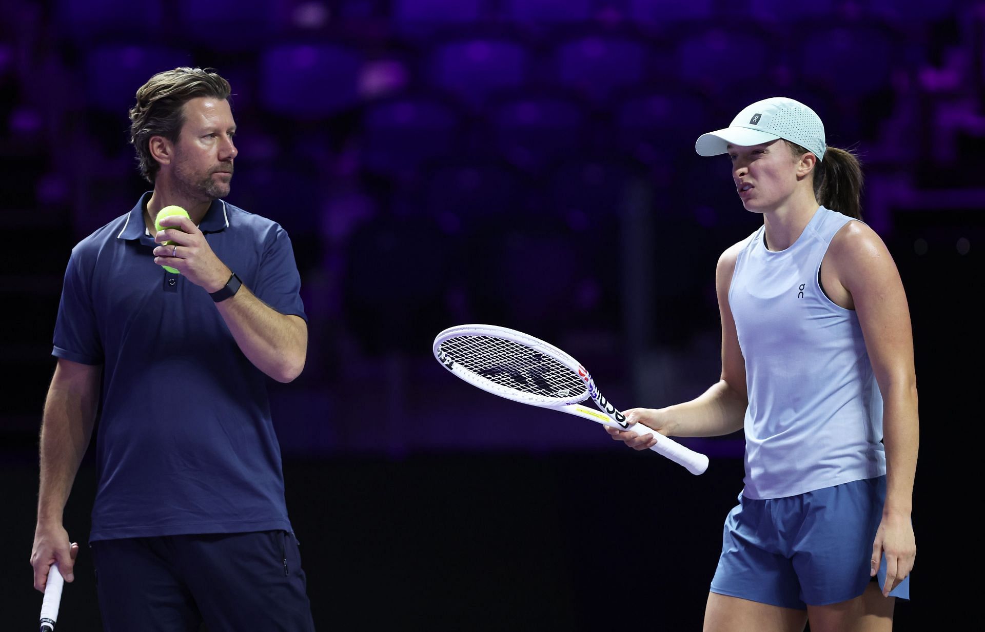 Wim Fissette (L) and Iga Swiatek (R) (Source: Getty)