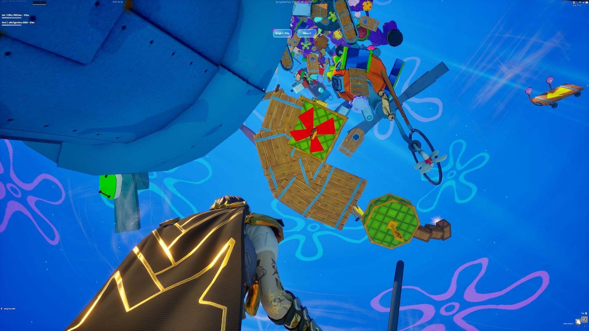 The Fortnite x Spongebob collaboration introduces four new UEFN islands to the game (Image via Epic Games)