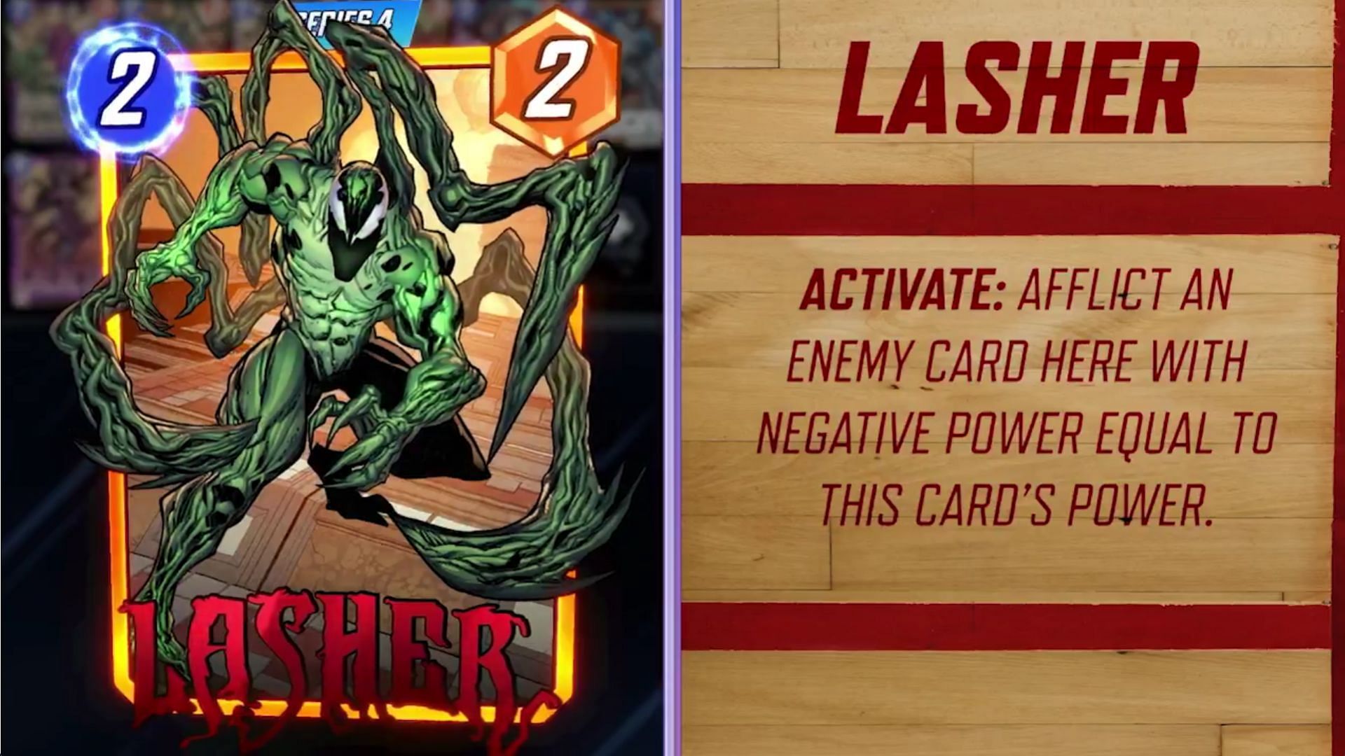 Lasher in Marvel Snap (Image via Nuverse)