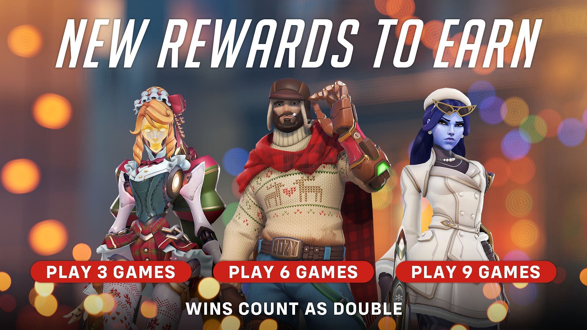 Free skins during Winter Wonderland (Image via Blizzard Entertainment)