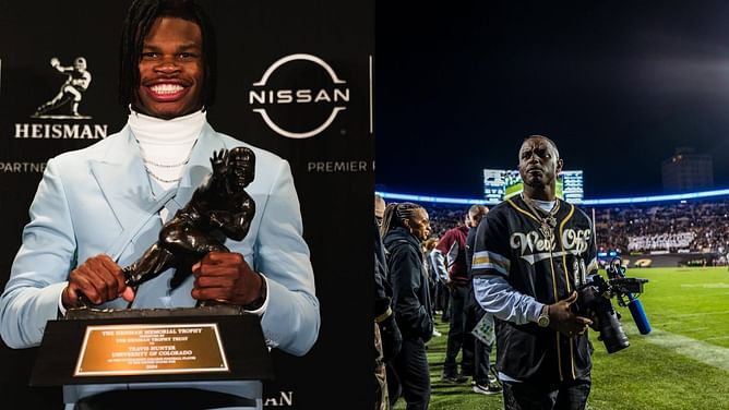"Just trying to drag y'all down" - Former Heisman winner Robert Griffin III lifts frustrated Deion Sanders Jr.'s spirits after Travis Hunter's win