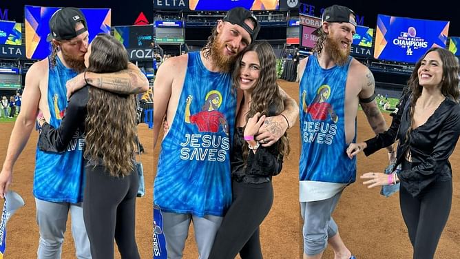 Michael Kopech's wife Morgan marks "1 year of holy matrimony" with Dodgers star