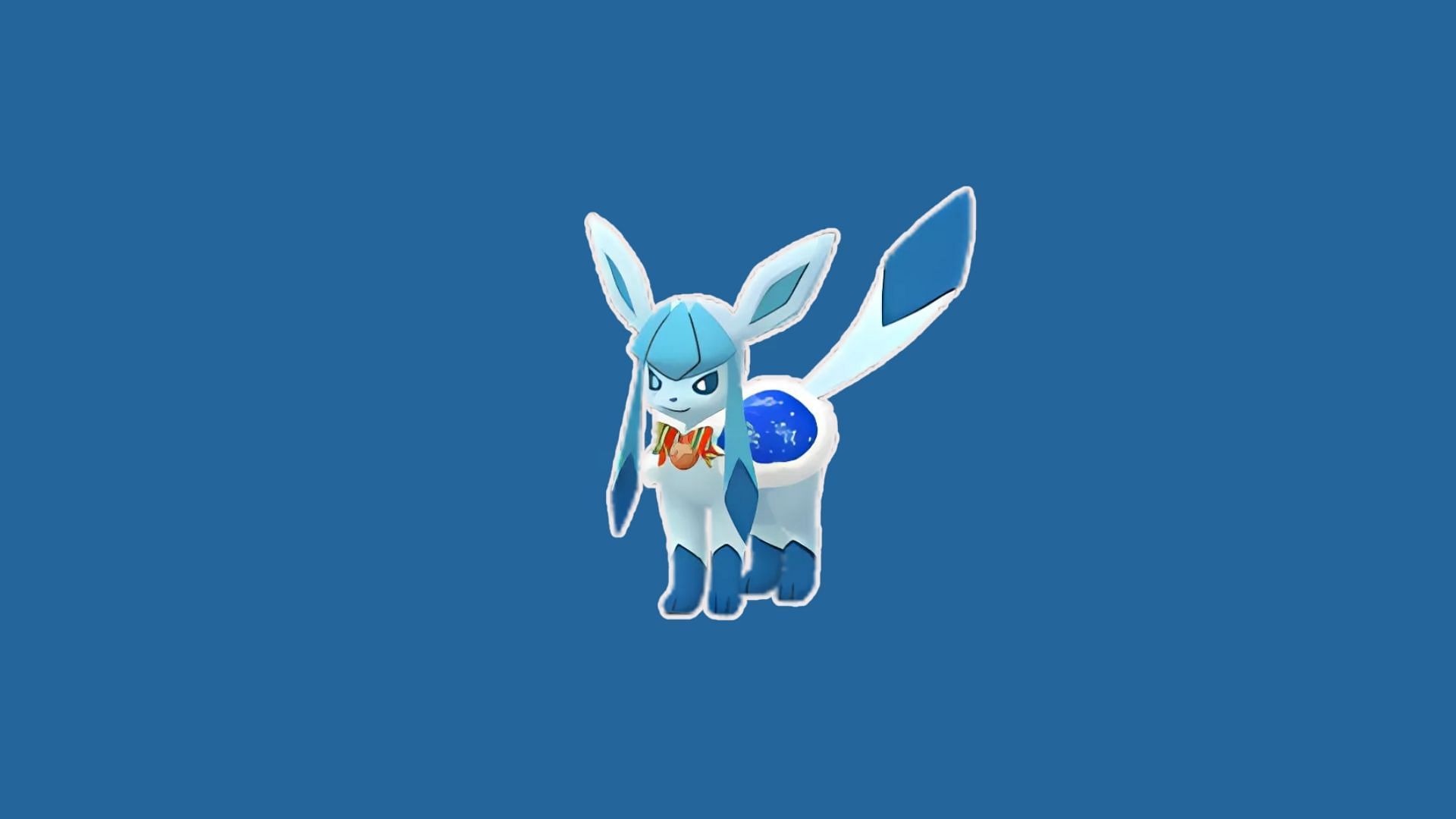 Glaceon wearing an Undersea Holiday attire (Image via The Pokemon Company)