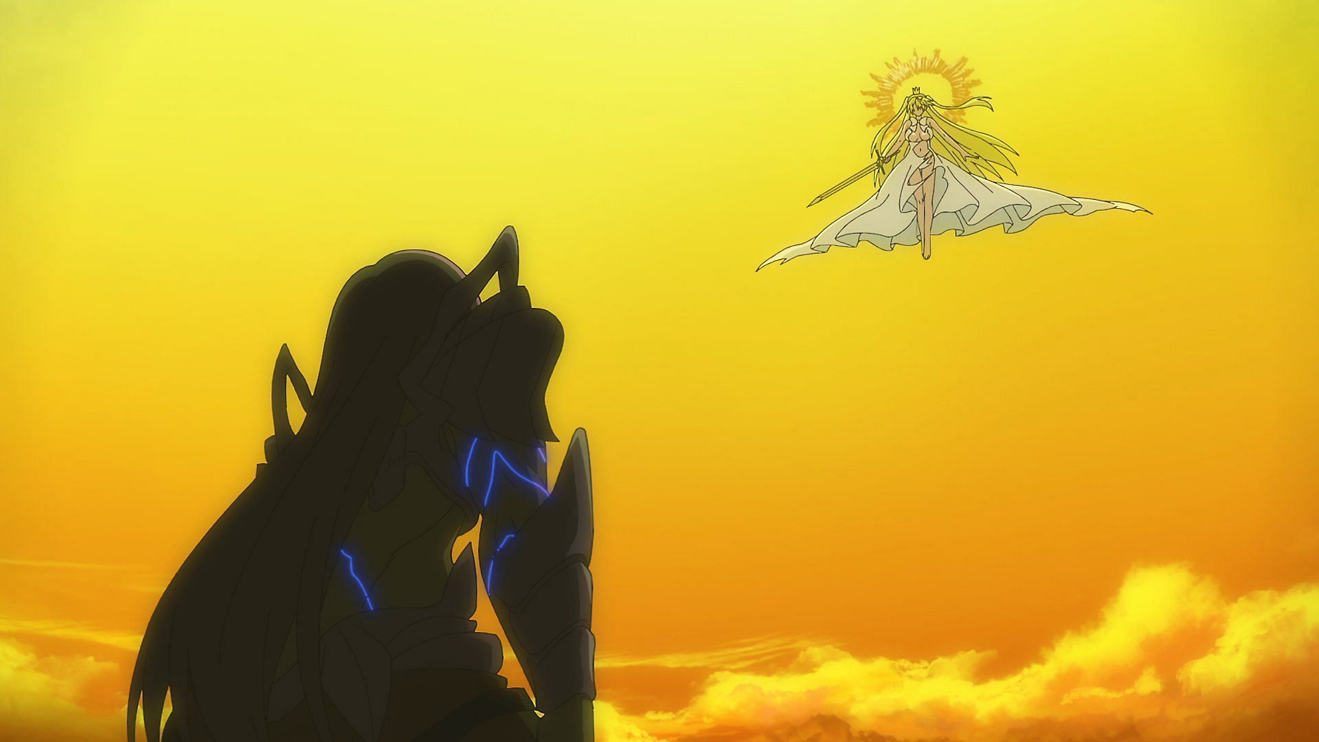 Veltol witnesses the Goddess&#039; return (Image via J.C.Staff)