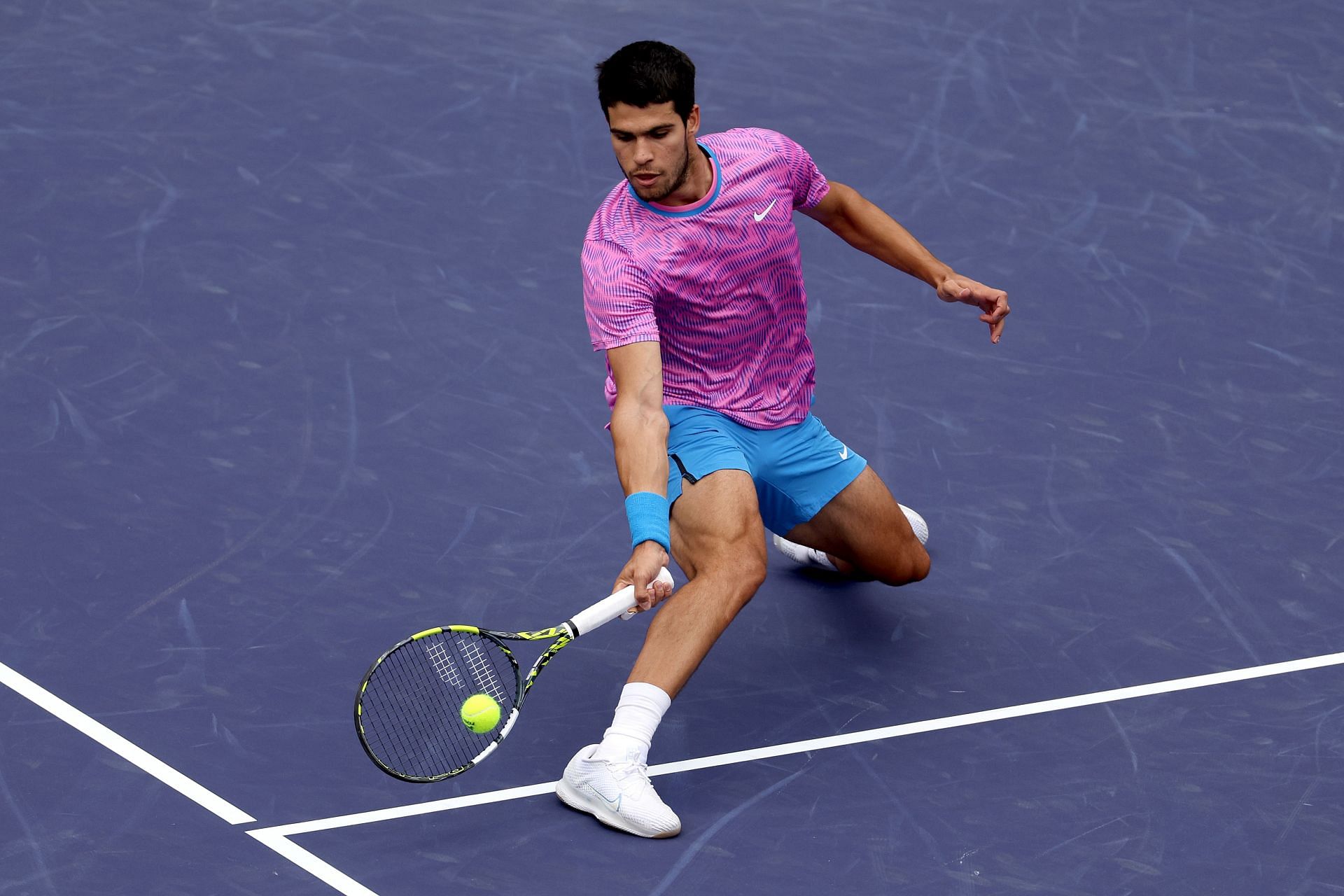 Carlos Alcaraz at the BNP Paribas Open 2024. (Source: Getty)