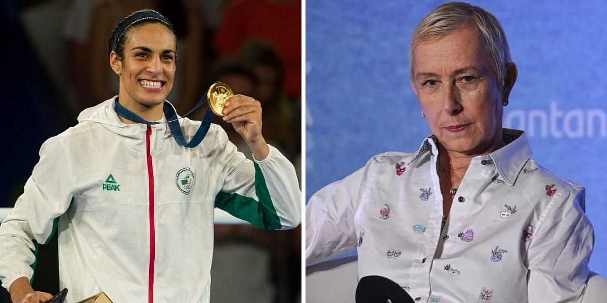 Imane Khelif (L) &amp; Martina Navratilova (R) (Image source - GETTY)