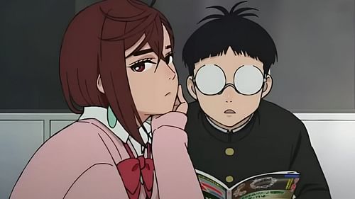 Momo and Okarun as seen in Dandadan anime (Image via Science SARU)