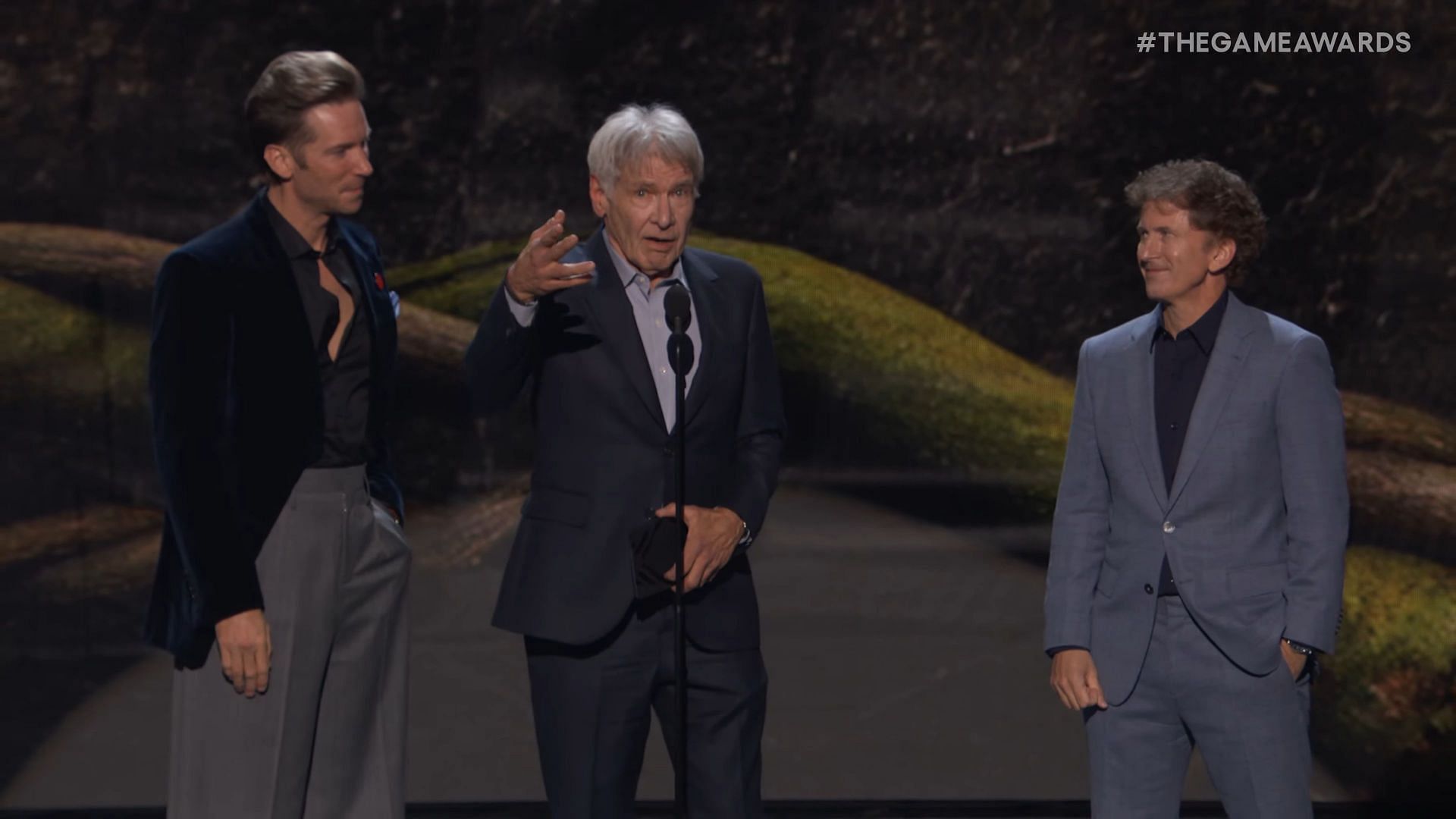 Harrison Ford at The Game Awards 2024 (Image via YouTube/@thegameawards)