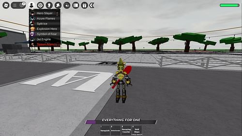 Playing as the Symbol of Fear (Image via Roblox)