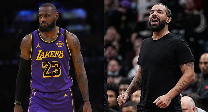 "He wants to see Drake humbled" - DJ Akademiks breaks down LeBron James' intentions behind ‘MUSTARRRDD’ shout during Lakers game