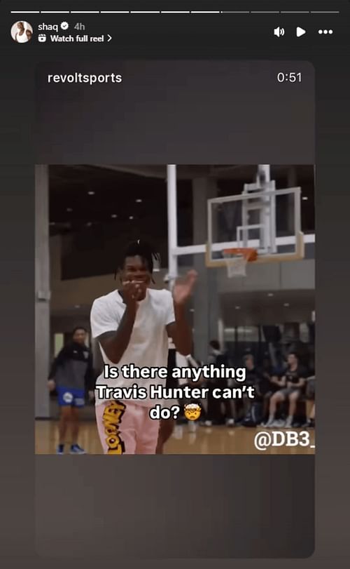 (Source: Via Shaquille O'Neal's Instagram story)