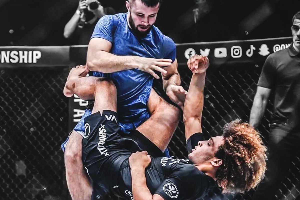 Uali Kurzhev (top) Kade Ruotolo (bottom) [Photos via: ONE Championship]