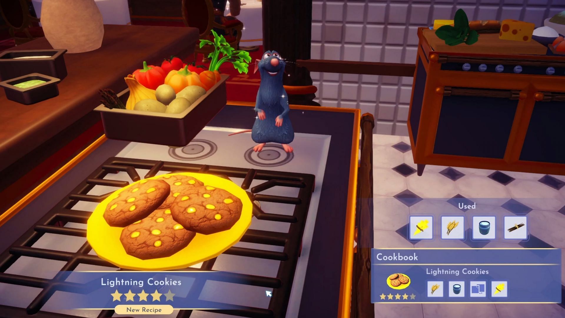 Lightning Cookies is a four-star recipe (Image via Gameloft)