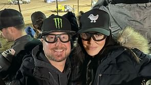 Kurt Busch and girlfriend Lyda Moore capture moments from Ventura Raceway where Kyle Busch races