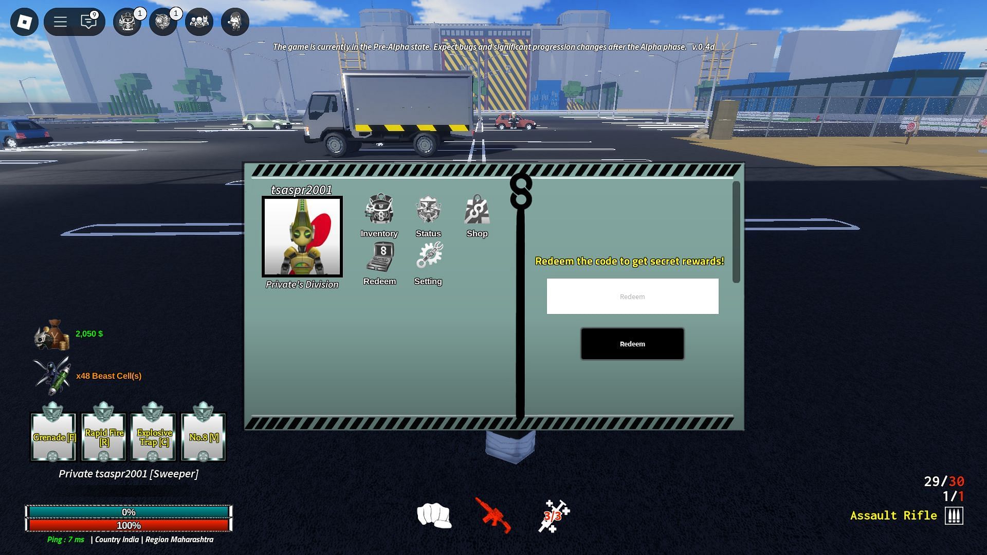 Codebox in Beast Force (Image via Roblox)