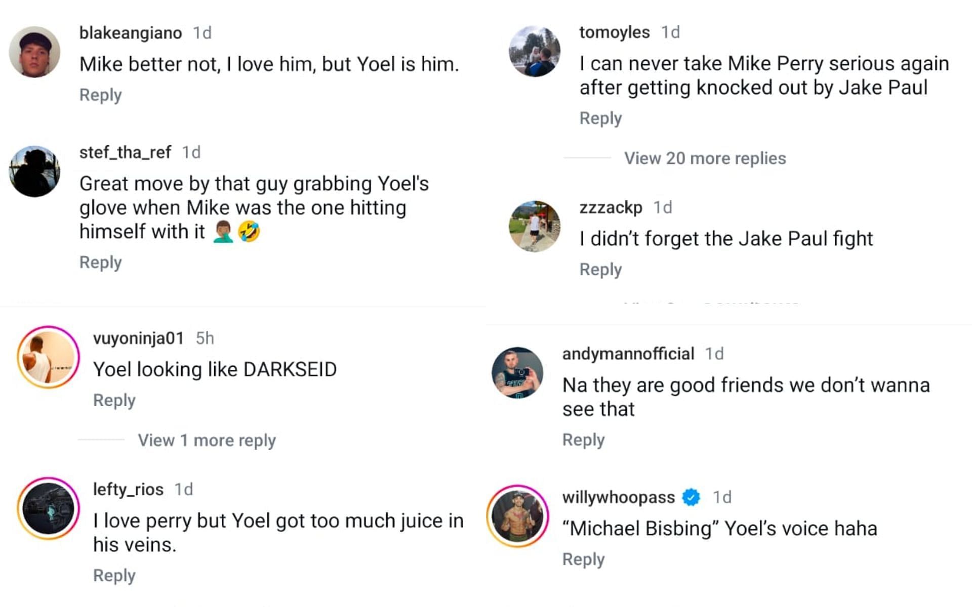 Fans react as Mike Perry and Yoel Romero face off