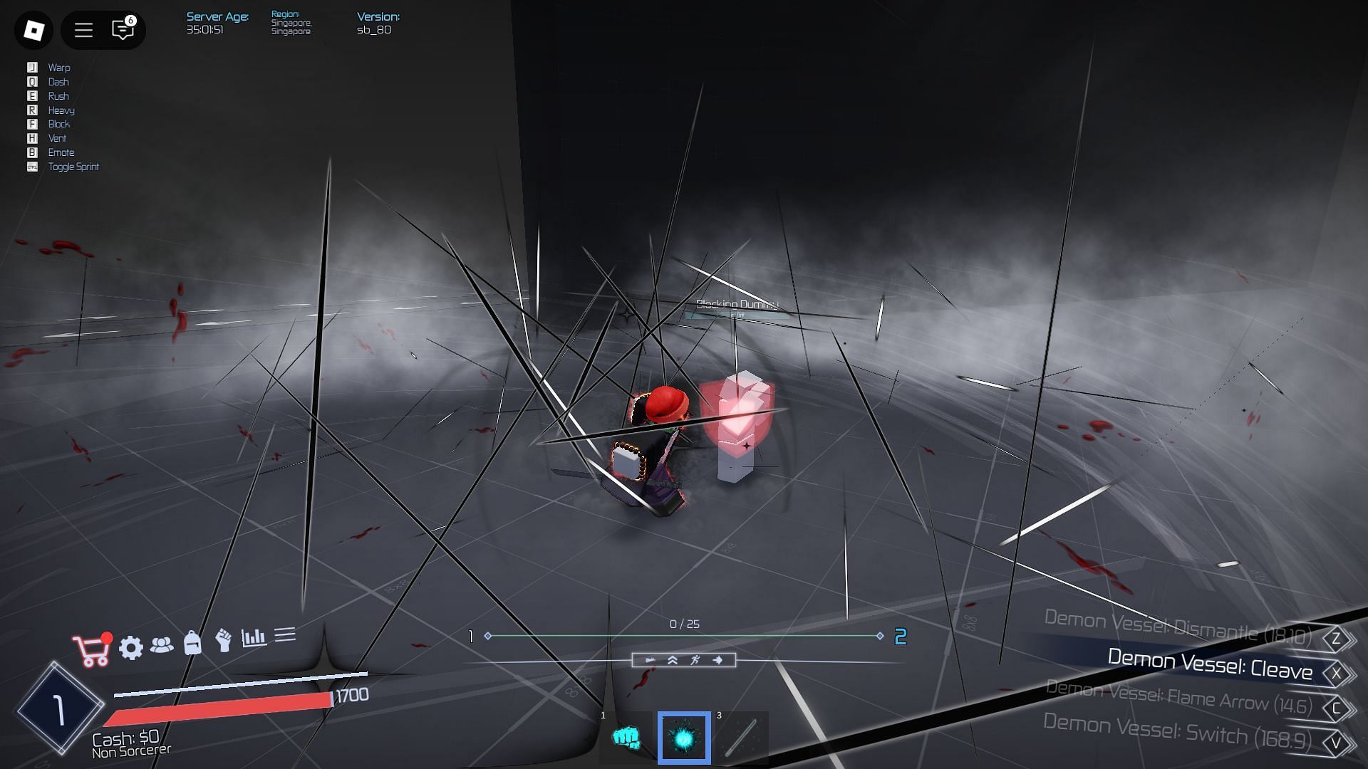 Demon Vessel in action (Image via Roblox)