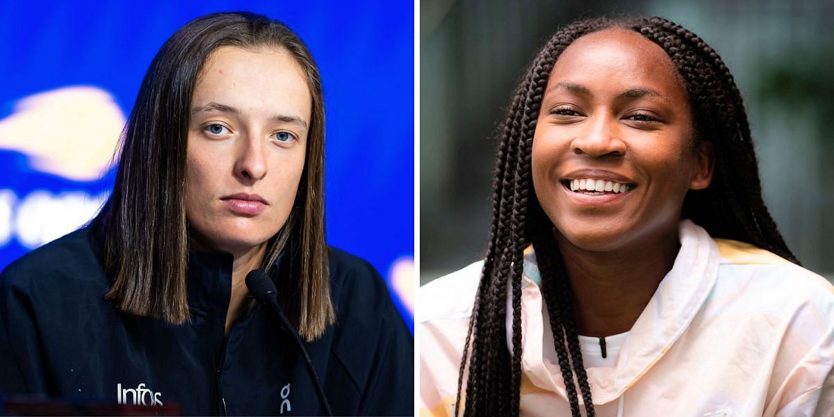 Iga Swiatek (L) &amp; Coco Gauff (R) [Image Source: Getty Images]