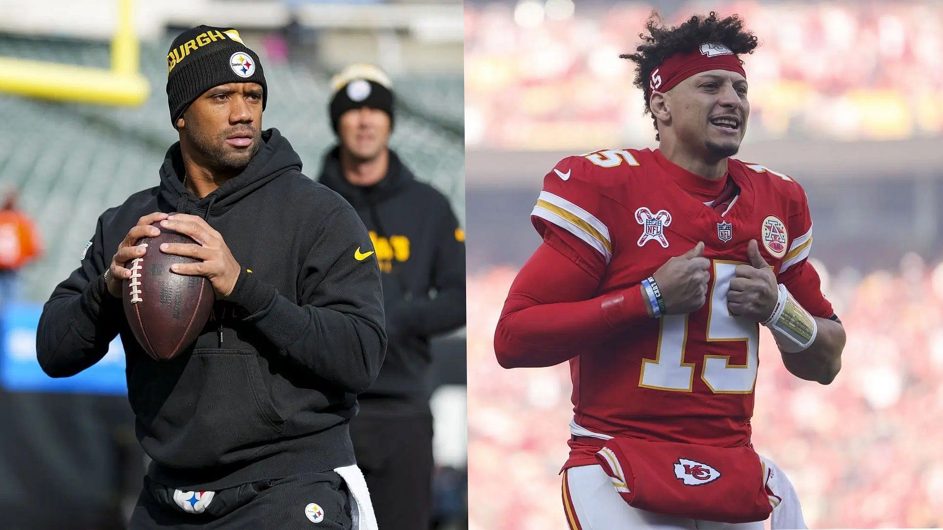 NFL analyst braces for Patrick Mahomes to potentially receive Russell Wilson&rsquo;s top Steelers playmaker - Getty