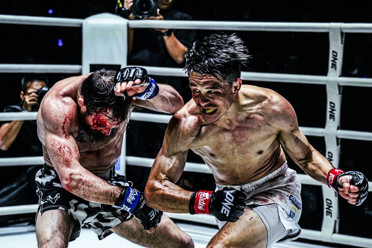 Reece McLaren fighting Jarred Brooks | Image credit: ONE Championship