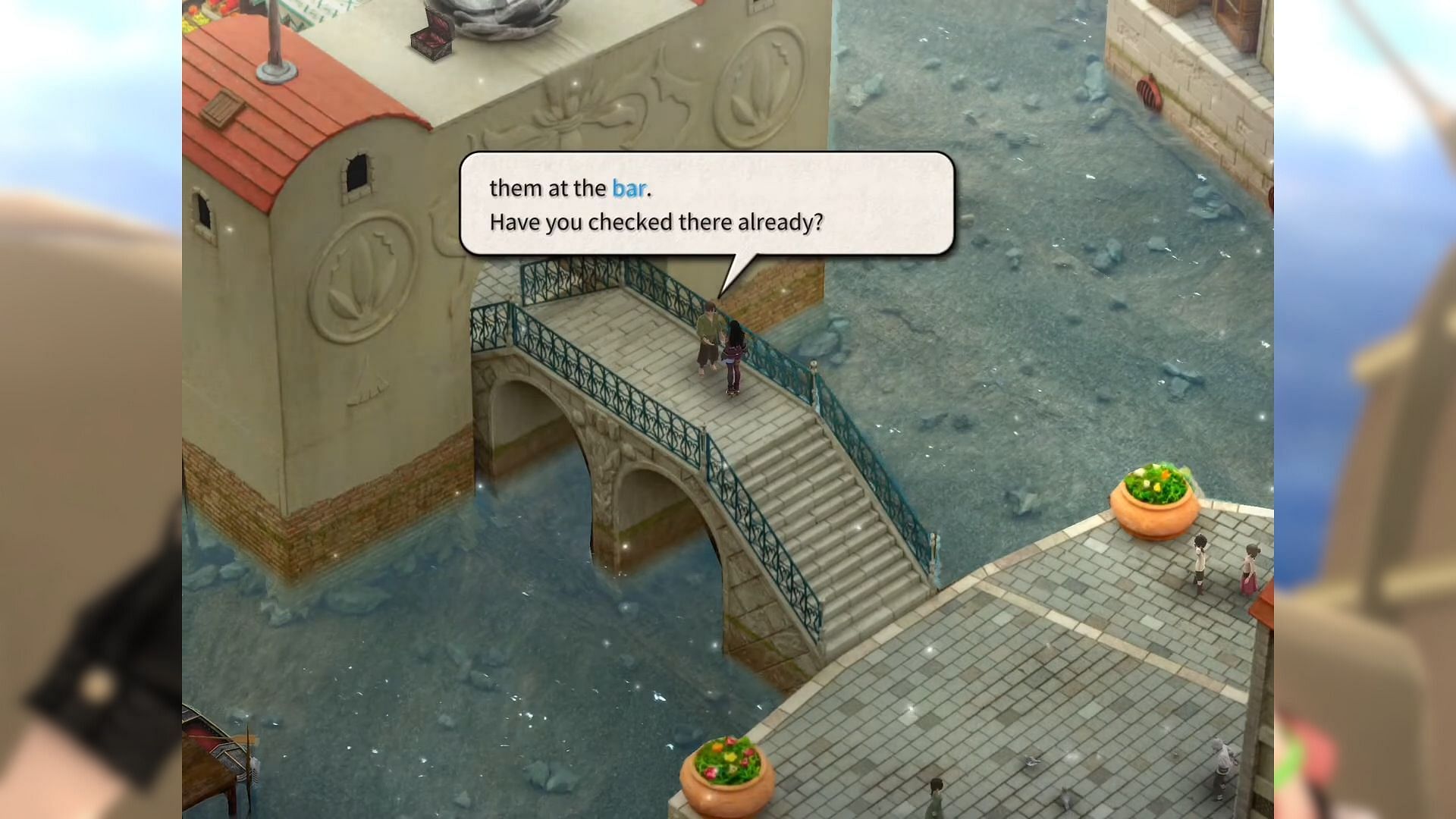 Visit the bridge at Western Vence (Image via Mistwalker/Square Enix || YouTube/@myownsatisfyvideo)