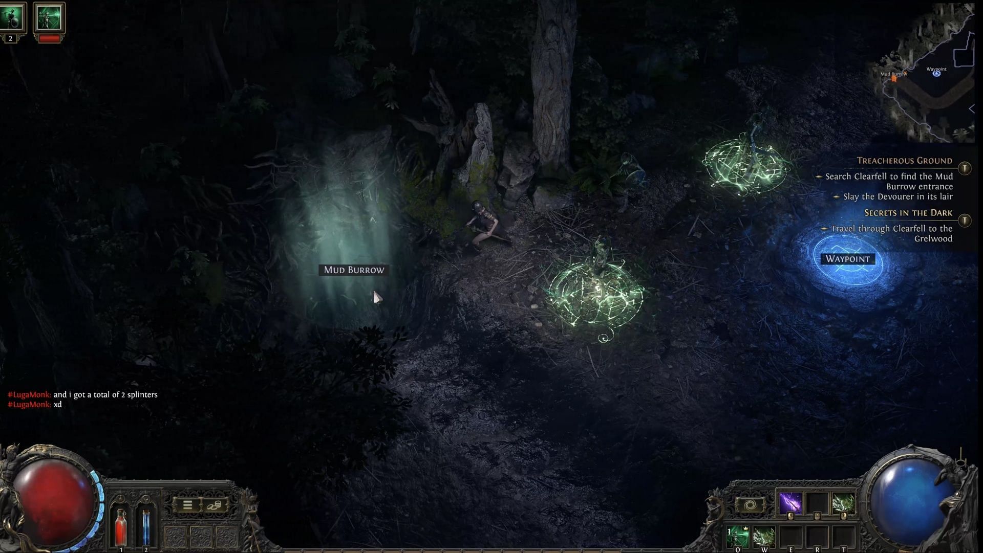 It&#039;s pretty easy to see where the Mud Burrow begins in Path of Exile 2 (Image via Grinding Gear Games)