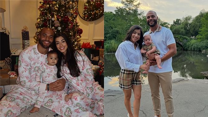 Dak Prescott gushes over fiancee Sarah Jane, baby MJ as family celebrates first Christmas together
