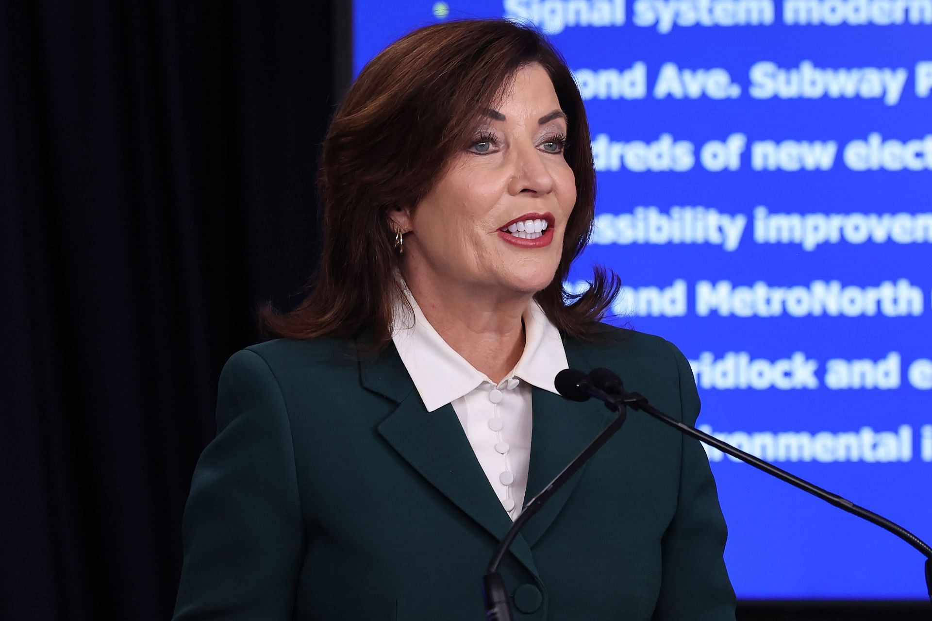 New York Governor Hochul Makes Announcement On Congestion Pricing Plan - Source: Getty