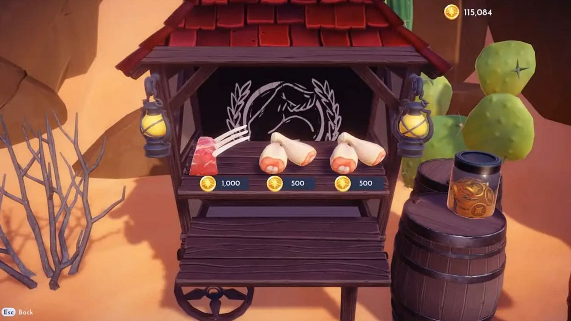 Poultry can be purchased from Gaston&#039;s Stall (Image via Gameloft)