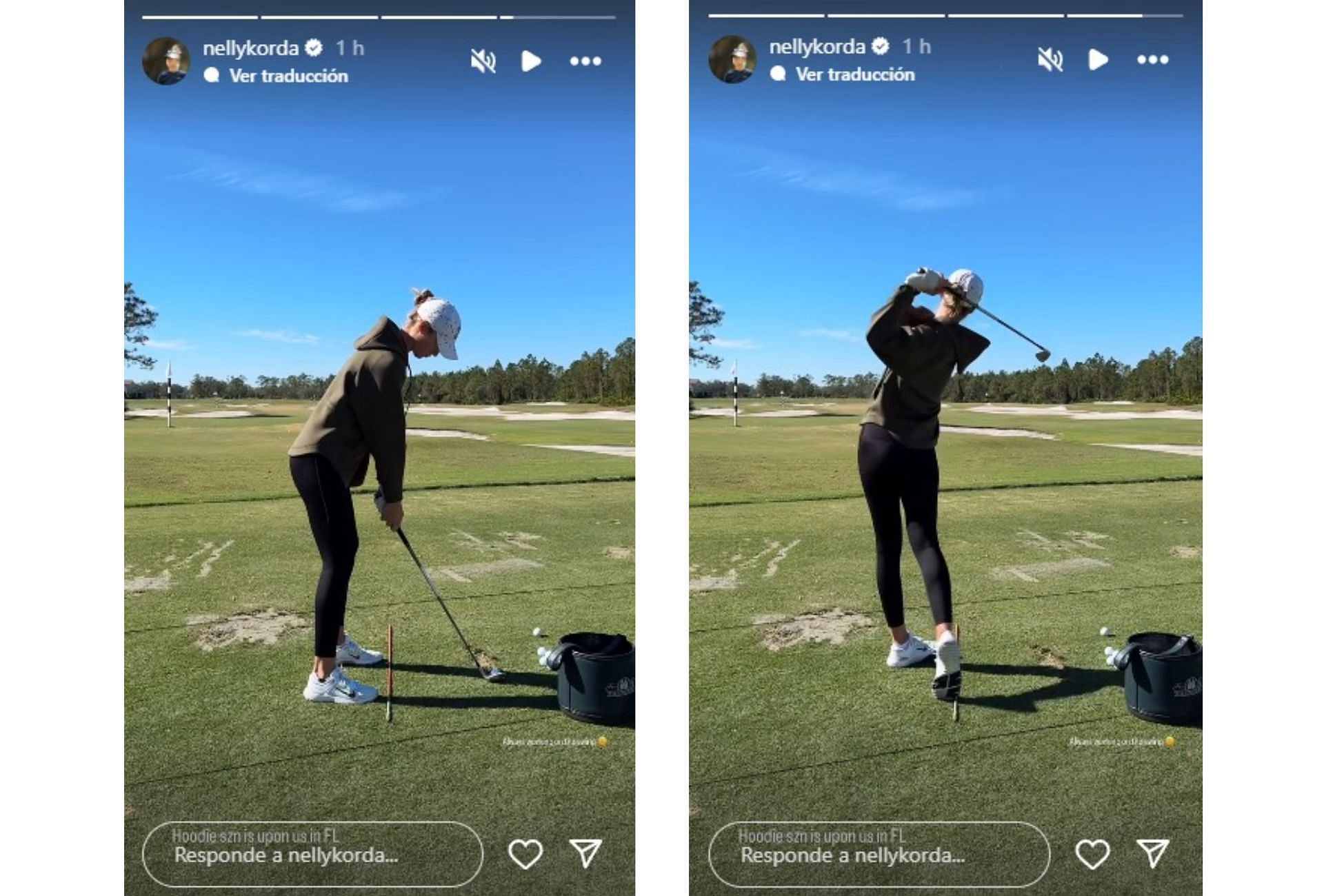 Image via Nelly Korda on Instagram @nellykorda