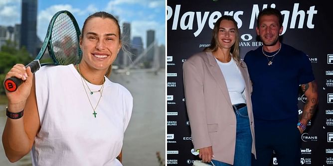 A day after sparking engagement speculations, Aryna Sabalenka and boyfriend Georgios twin in matching outfits