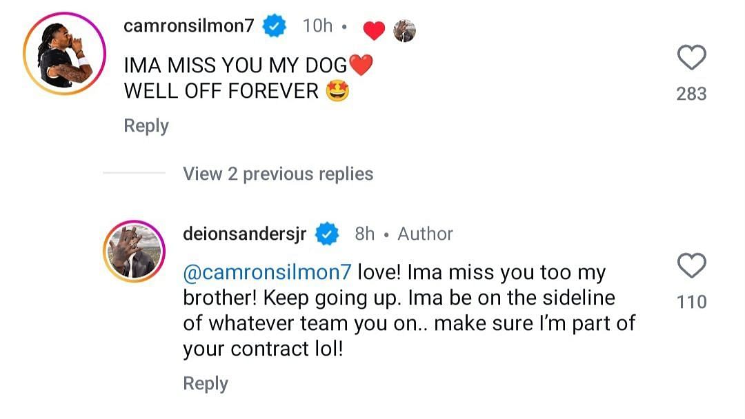 Cam&#039;Ron&#039;s IG comment