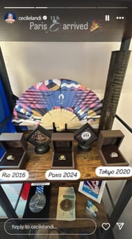 Screengrab of Cecile Landi's Instagram story (@cecilelandi)