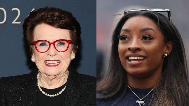 Billia Jean King and Simone Biles 