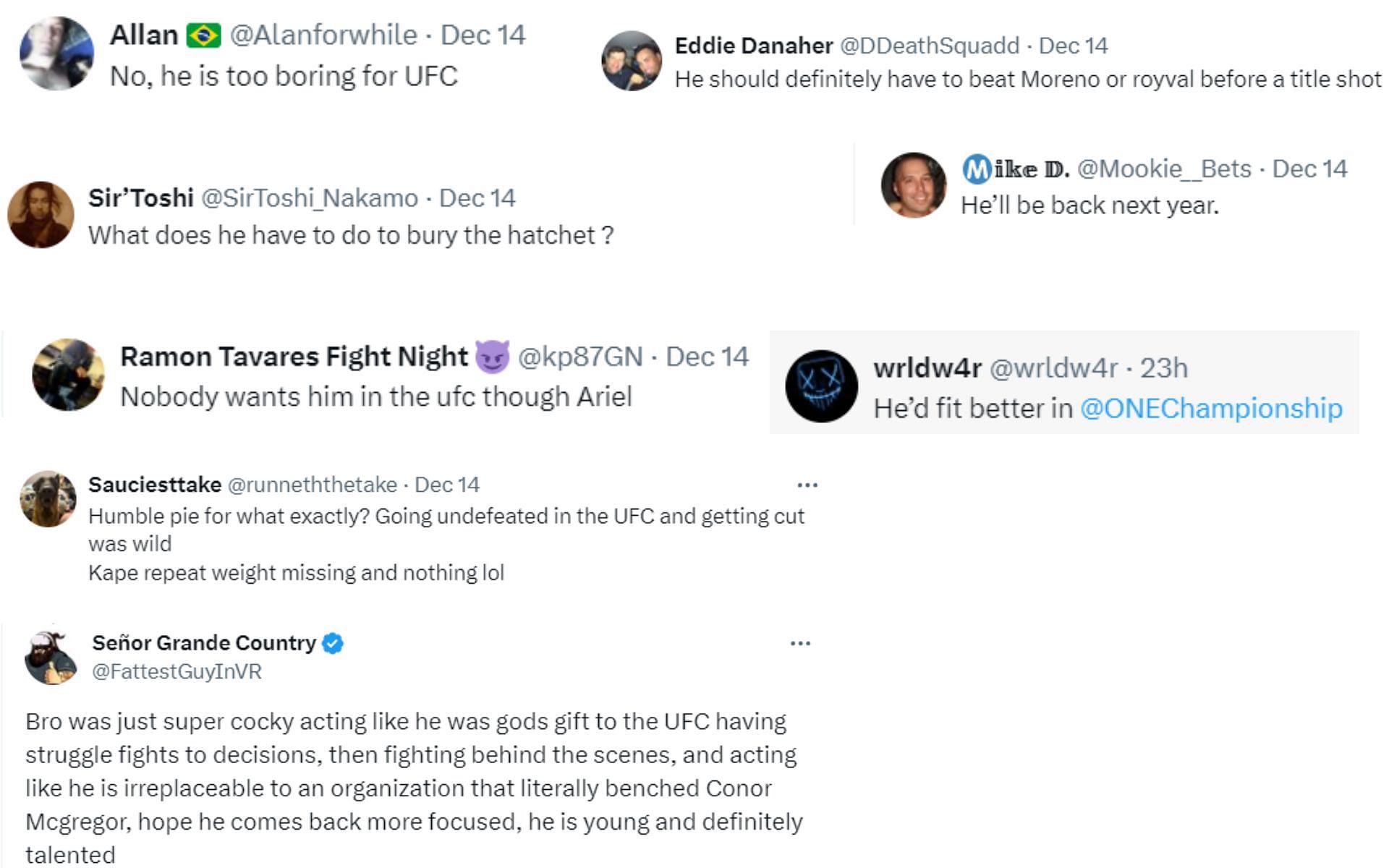 [Screenshots courtesy: @arielhelwani on X]