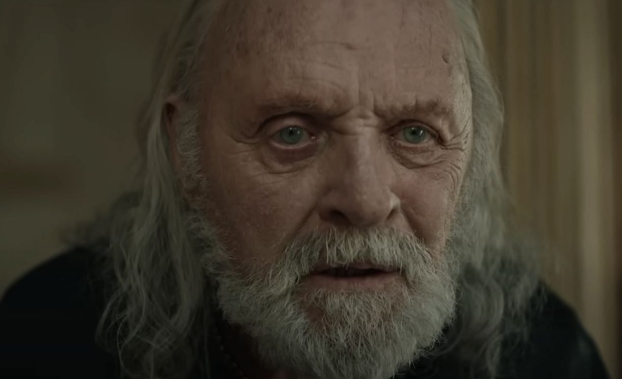 Anthony Hopkins as King Herod (Image via Netflix)