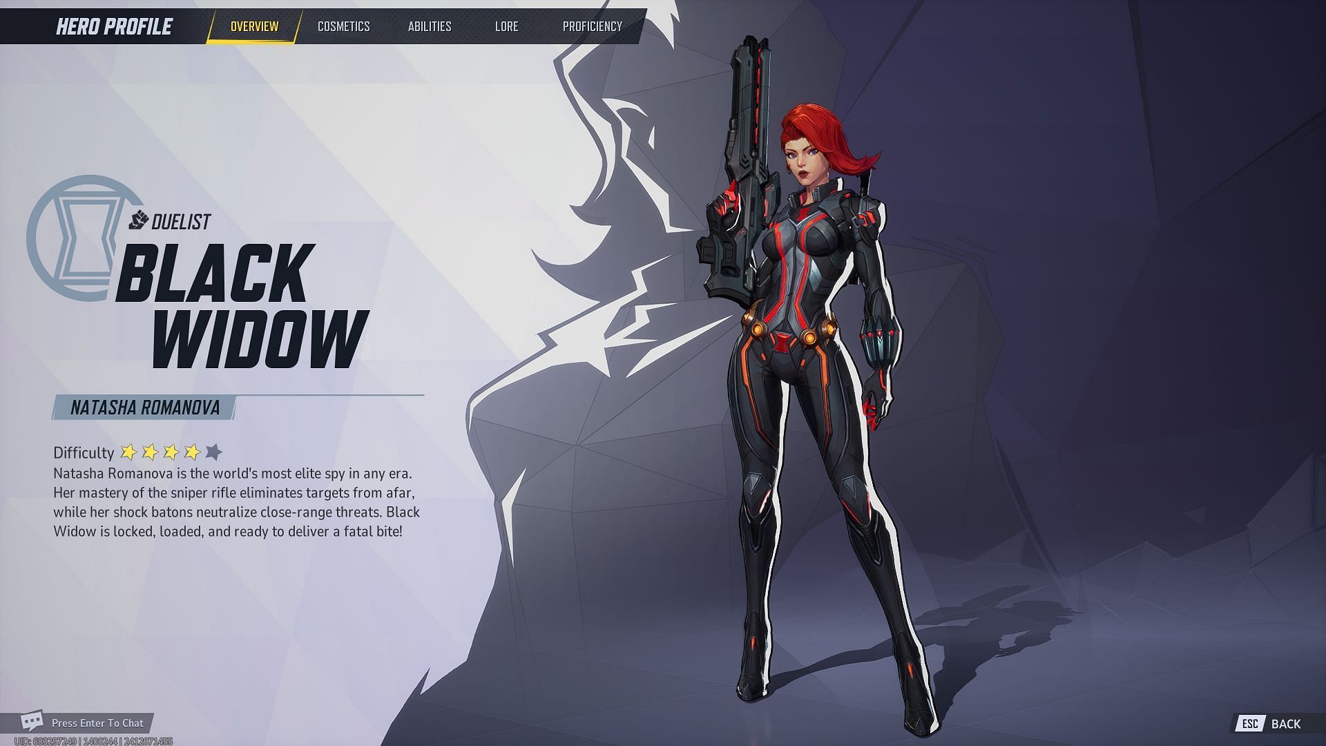 Black Widow can snipe the opponents from the back lines (Image via NetEase Games)