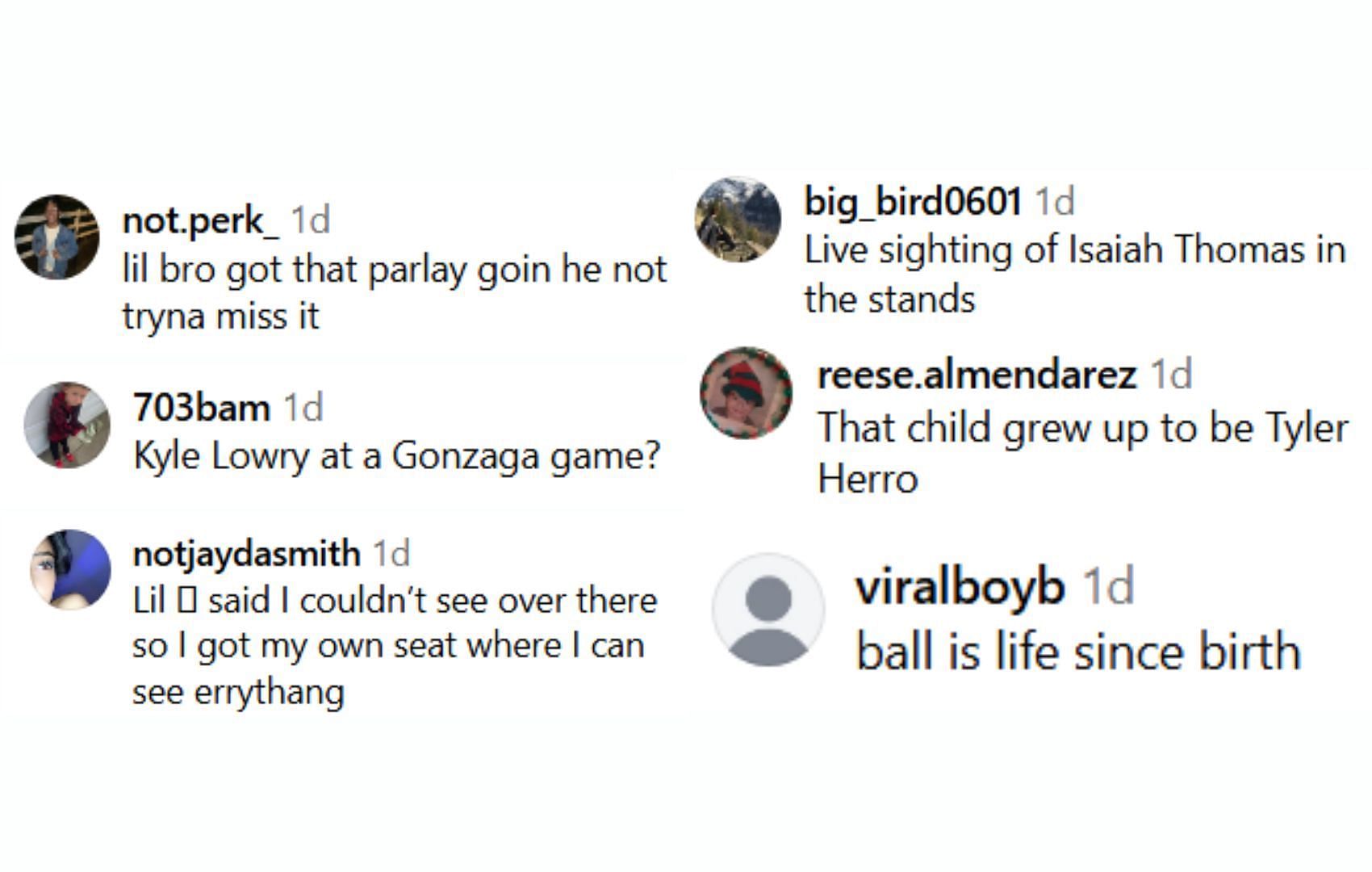 Fans react to a child&#039;s appearance on the stairs during Gonzaga&#039;s game against Kentucky