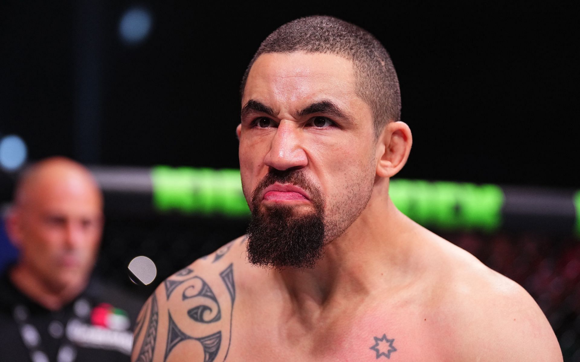 Robert Whittaker (pictured) suffered a horrific injury at UFC 308 [Image courtesy: Getty Images]