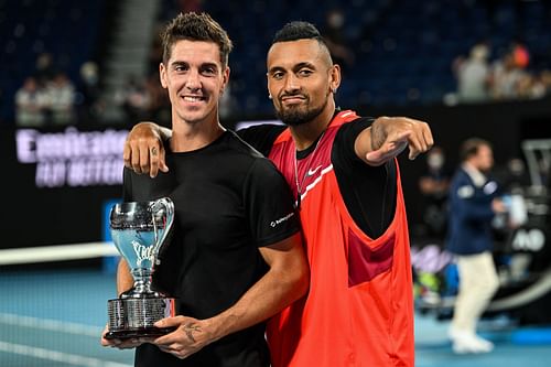 Thanasi Kokkinakis and Nick Kyrgios at 2022 Australian Open (Source: Getty)