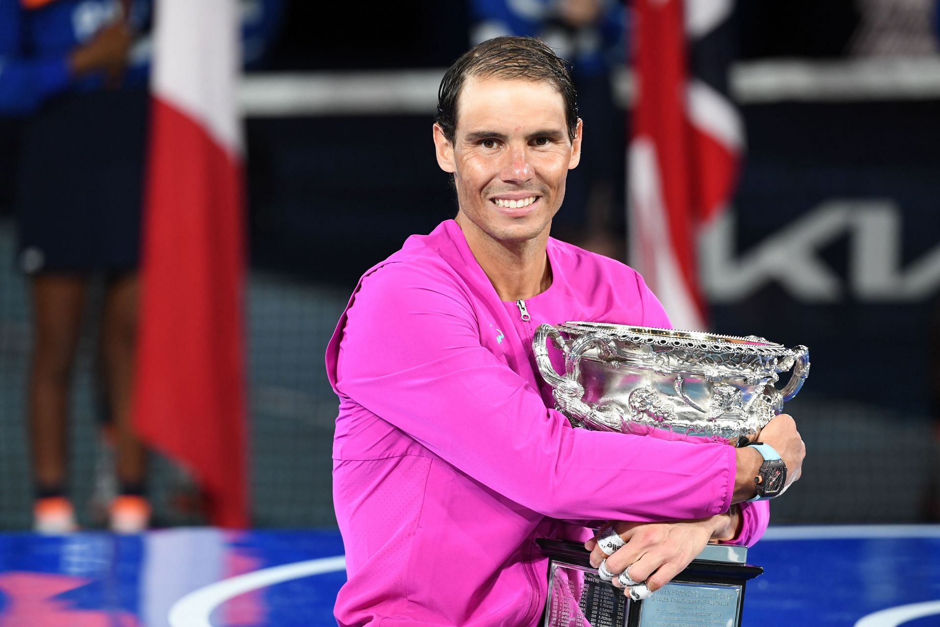 Rafael Nadal at the 2022 Australian Open (Getty)