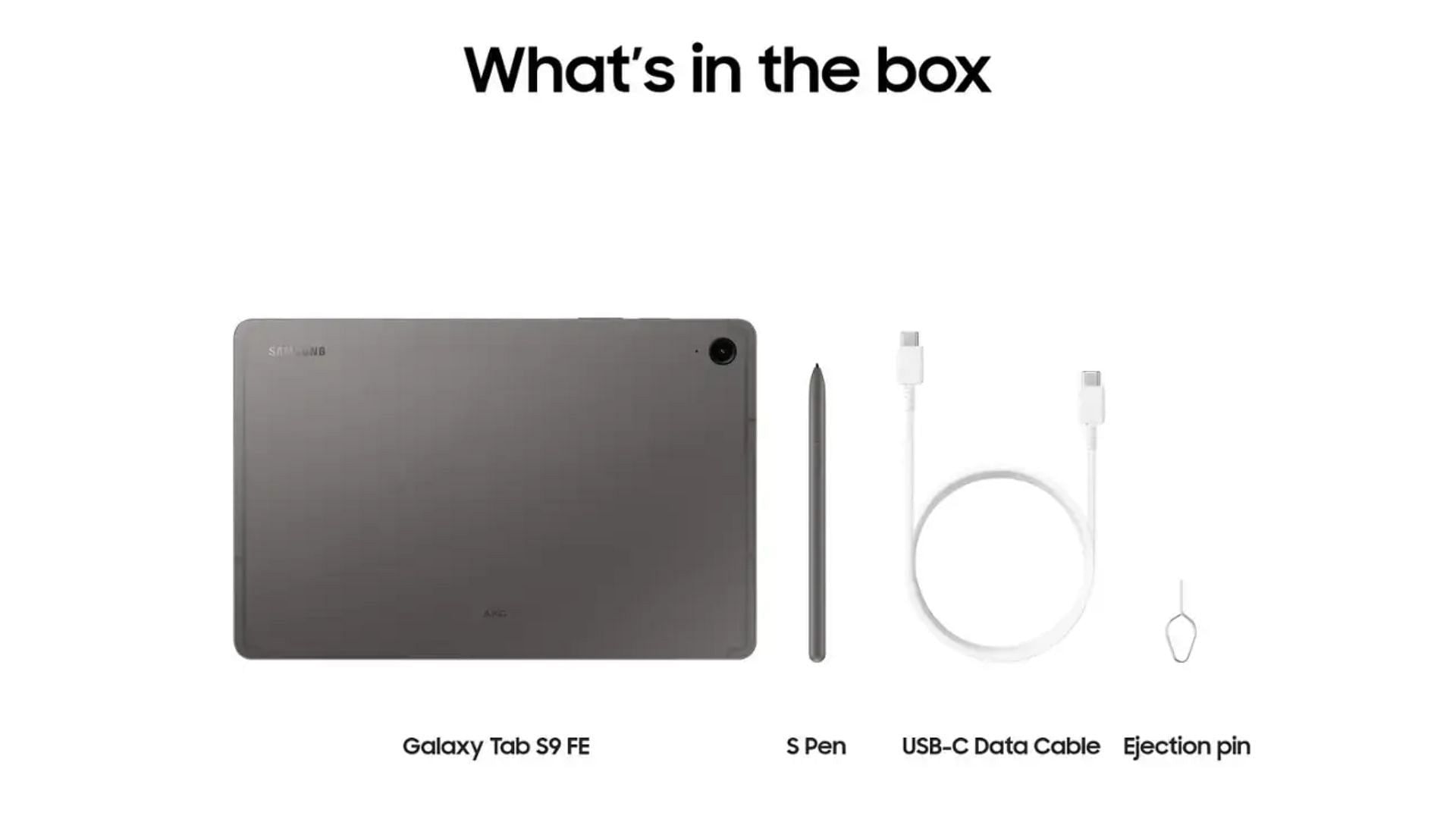 Everything that comes inside the box (Image via Samsung)