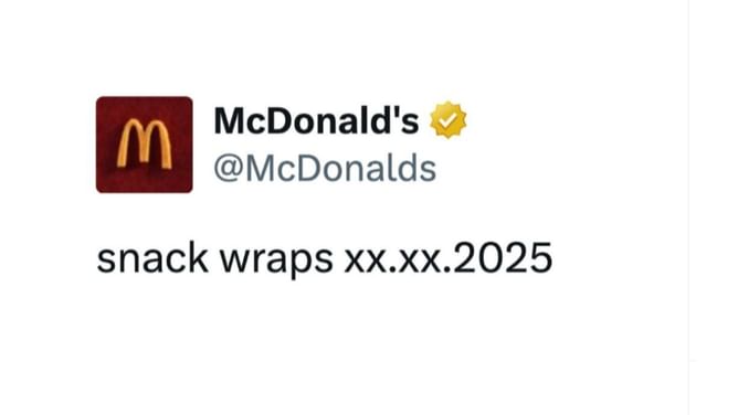 McDonald’s snack wrap: McDonald’s is bringing back Snack Wraps in 2025