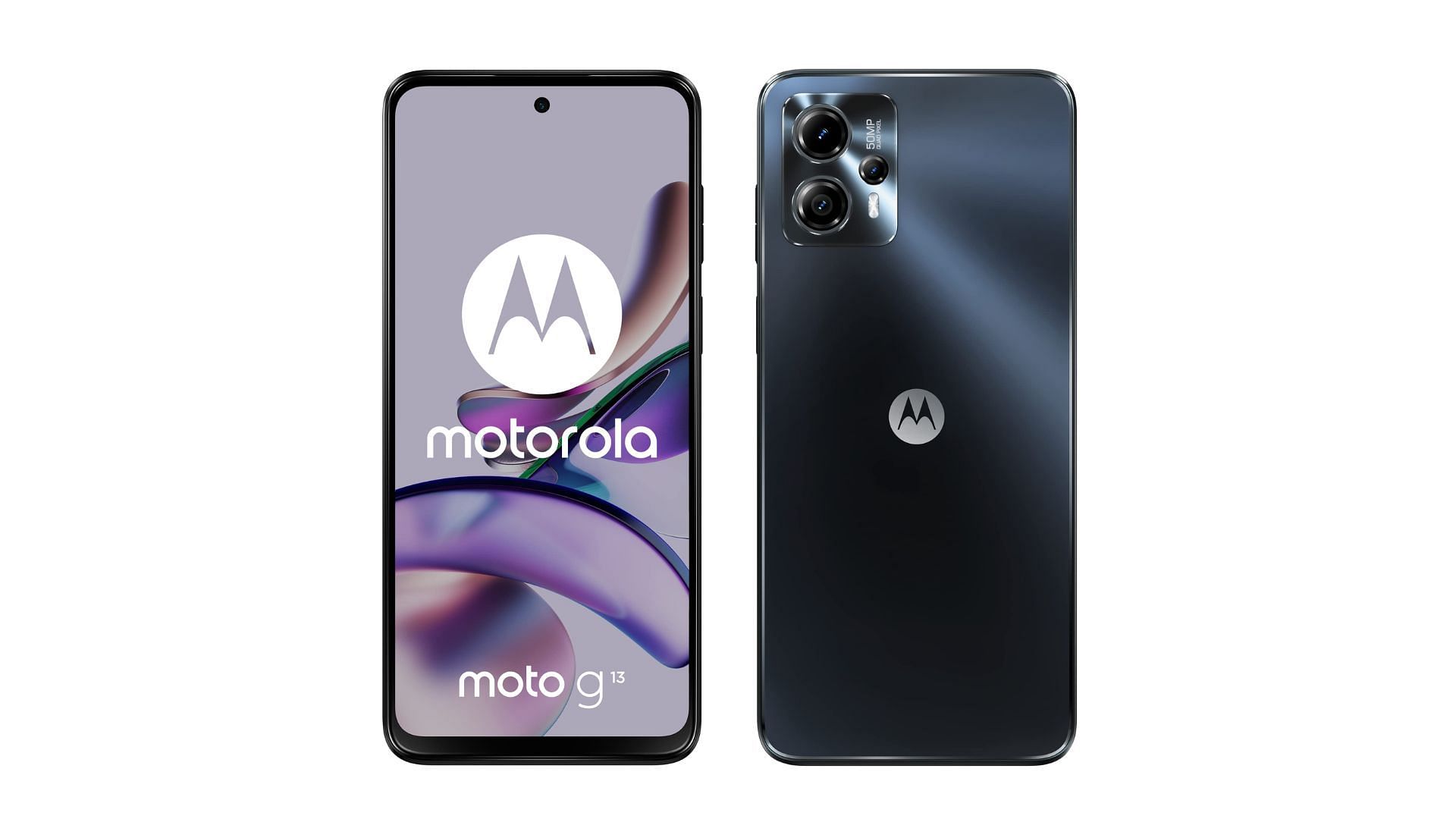 The Moto G13 is an entry-level Motorola phone offering a 90Hz LCD and affordable design. (Image via  Motorola)