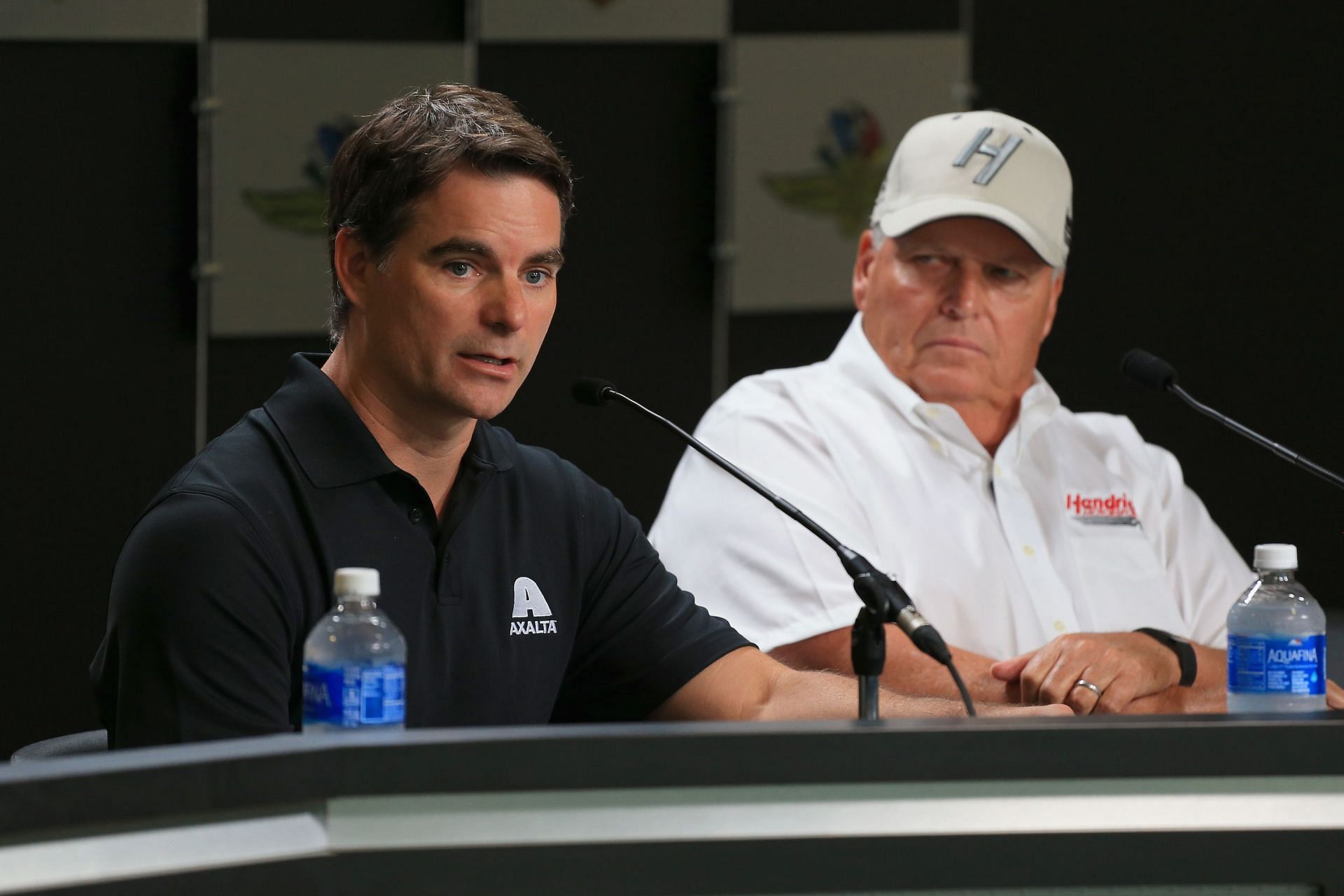 Jeff Gordon and Rick Hendricks at the Combat Wounded Coalition 400 at the Brickyard - Source: Getty