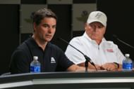 Jeff Gordon and Rick Hendricks at the Combat Wounded Coalition 400 at the Brickyard - Source: Getty