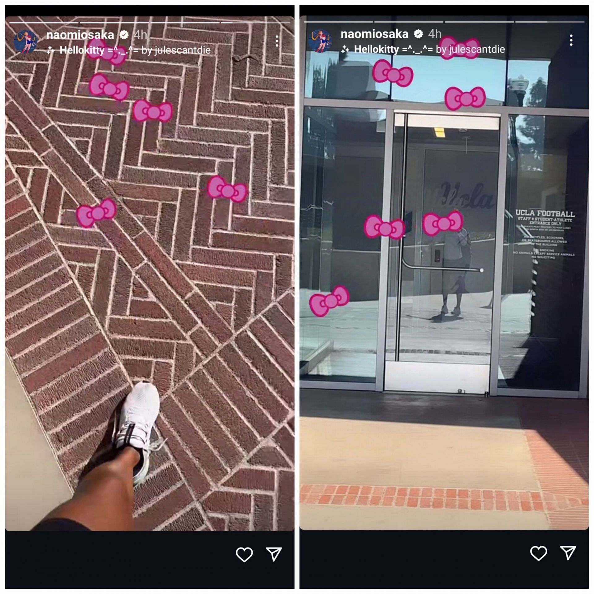 Screen grab of Naomi Osaka&#039;s Instagram story [Image Source: Instagram]