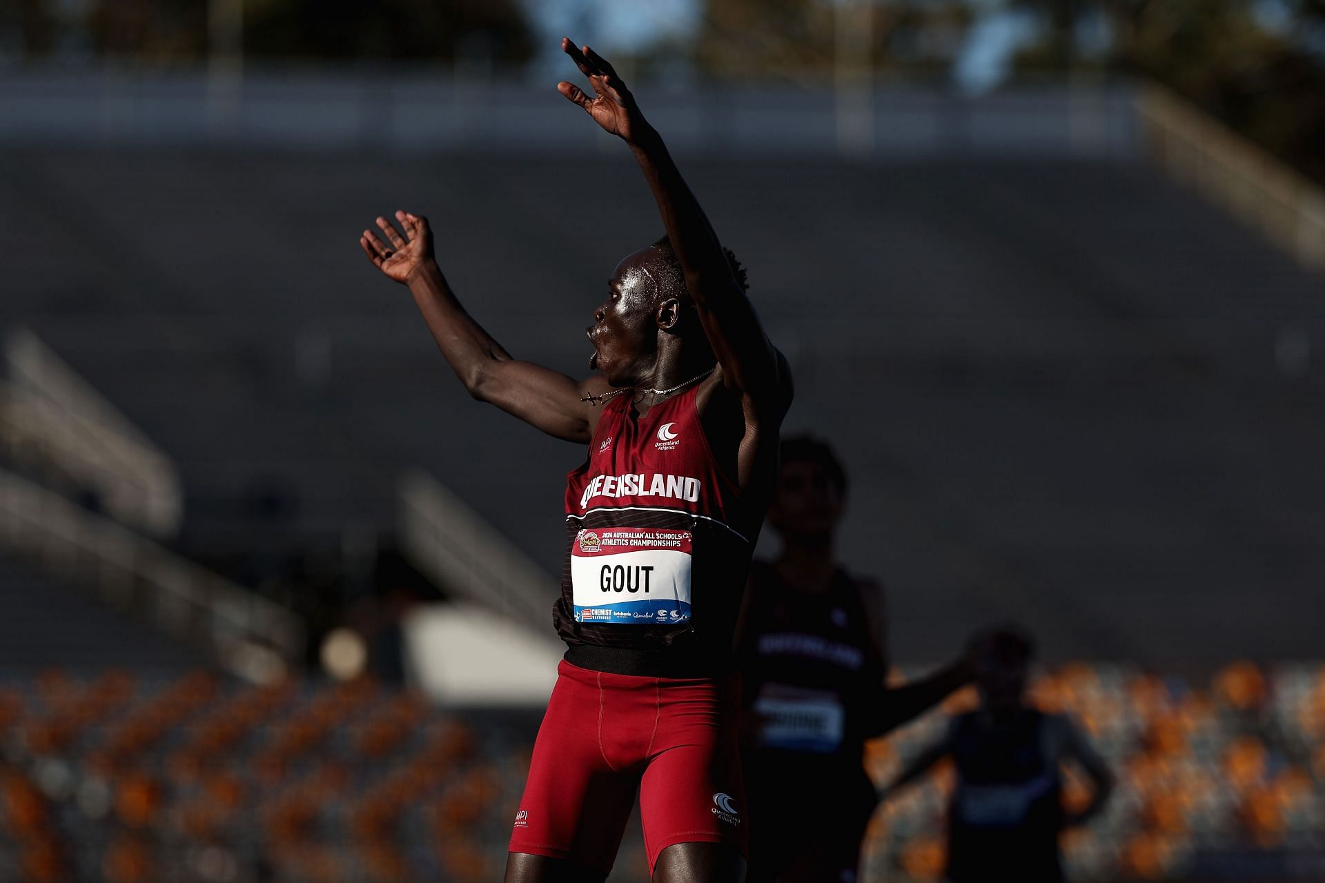 Gout Gout after winning the 200m event at the Australian All School Athletics Championships 2024 [Image Source : Getty]